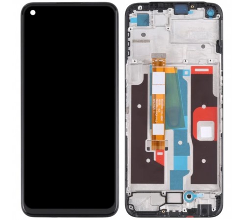 Дисплей для Realme 8i, чорний, з рамкою, Original (PRC), p/n: BS066FBM-L05-MB00