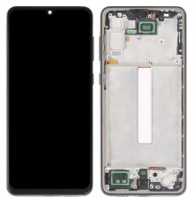 Дисплей для Samsung A336 Galaxy A33 5G, чорний, Best copy, з рамкою, Copy (TFT)