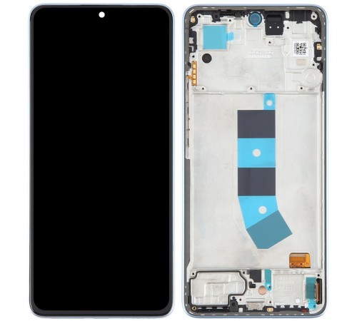 Дисплей для Xiaomi Redmi Note 13 4G, синій (Ice Blue), з рамкою, Original (PRC)