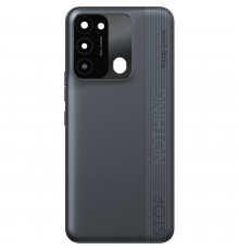 Задняя панель корпуса для Tecno Spark 8C, черная (Magnet Black) + стекло камеры