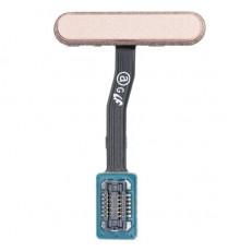 Шлейф для Samsung G970 Galaxy S10e, кнопки увімкнення, сканера відбитка пальця (Touch ID), рожевий (Flamingo Pink), Original (PRC)