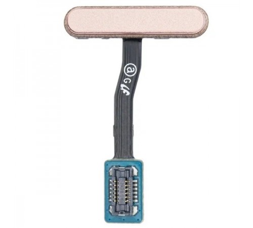 Шлейф для Samsung G970 Galaxy S10e, кнопки увімкнення, сканера відбитка пальця (Touch ID), рожевий (Flamingo Pink), Original (PRC)