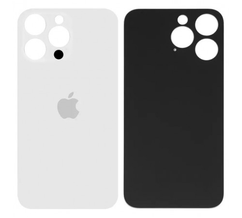 Задня панель корпусу для iPhone 14 Pro Max, біла, не потрібно знімати скло камери, big hole