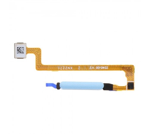 Шлейф для Xiaomi Poco X5 5G, Redmi Note 12 5G, сканера отпечатка пальца (Touch ID), синий (Mystique Blue), Original (PRC)