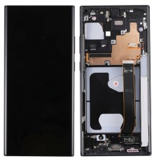 Дисплей для Samsung N985F Galaxy Note 20 Ultra, N986B Galaxy Note 20 Ultra 5G, чорний (Mystic Black), з рамкою, High Copy (OLED), з широкою рамкою