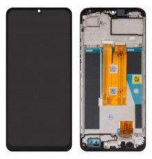 Дисплей для Realme Note 60, черный, с рамкой, Original (PRC), RMX3933