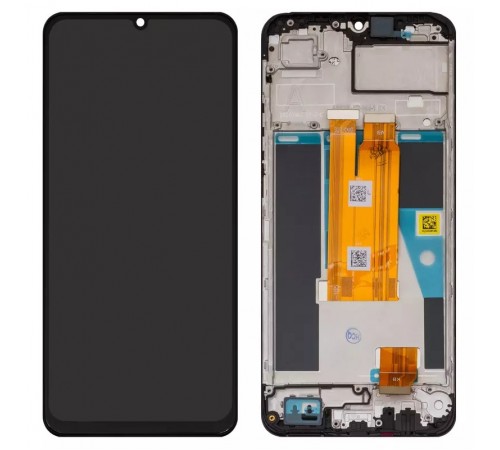 Дисплей для Realme Note 60, черный, с рамкой, Original (PRC), RMX3933