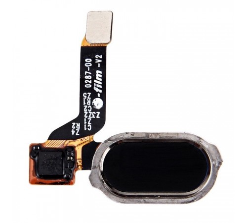 Шлейф для OnePlus 3 A3003, 3T A3010, сканера відбитка пальців (Touch ID), чорний, Original (PRC)