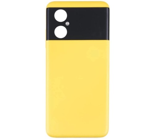 Задняя панель корпуса для Xiaomi Poco M4 5G, желтая (Poco Yellow)