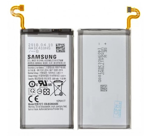 Акумулятор EB-BG960ABE для Samsung G960 Galaxy S9, Li-ion, 3,85 В, 3000 мАг, Original (PRC)