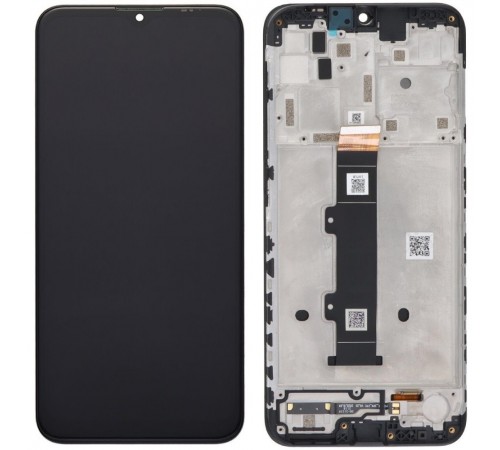 Дисплей для Motorola Moto G10 XT2127, Moto G20 XT2128, черный, с рамкой, High Copy