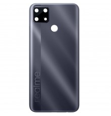 Задняя панель корпуса для Realme C25, C25s, серая (Water Gray) + стекло камеры