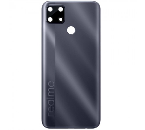 Задняя панель корпуса для Realme C25, C25s, серая (Water Gray) + стекло камеры