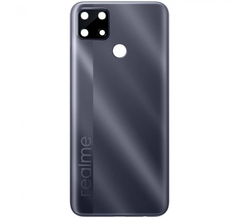 Задняя панель корпуса для Realme C25, C25s, серая (Water Gray) + стекло камеры Задняя панель корпуса для Realme C25, C25s, серая (Water Gray) + стекло камеры