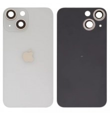 Задня панель корпусу для iPhone 13 mini, біла + скло камери, small hole, starlight