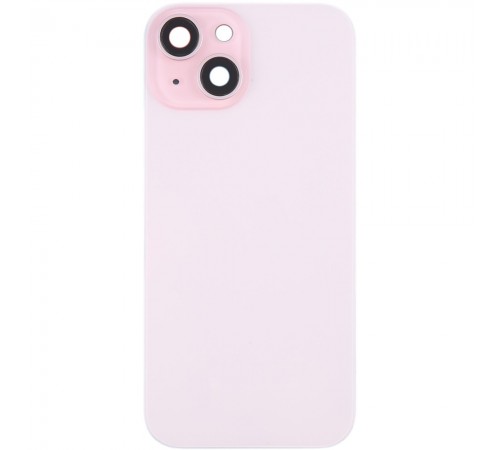 Задня панель корпусу для iPhone 15 Plus, рожева + скло камери, Original (PRC)