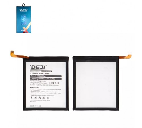 Аккумулятор Deji EB-BS906ABY для Samsung S906B Galaxy S22 Plus 5G, Li-ion, 3,88 B, 4500 мАч Аккумулятор Deji EB-BS906ABY для Samsung S906B Galaxy S22 Plus 5G, Li-ion, 3,88 B, 4500 мАч