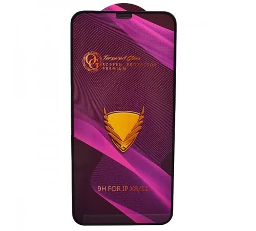 Защитное стекло для Apple iPhone XR, iPhone 11, Golden Armor OG, Full-screen Curved Privacy, Full Glue, (без упаковки), черный