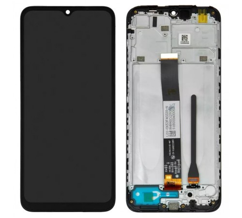Дисплей для Xiaomi Redmi 10A, чорний, з рамкою, Original (PRC)