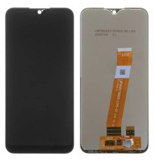 Дисплей для Samsung A015 Galaxy A01, A015F Galaxy A01, черный, без рамки, Оригинал (переклеено стекло), с узким коннектором