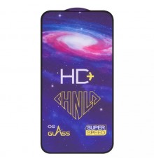 Захисне скло ASP для Apple iPhone 14 Pro Max, 0,33 мм 9H, сумісне з чохлом, Full Glue, чорне, HD+ 