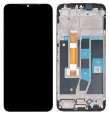 Дисплей для Oppo A16, A16s, A54s, чорний, з рамкою, High Copy, CPH2269, p/n: FPC-HTF065H113-A0