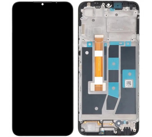 Дисплей для Oppo A16, A16s, A54s, чорний, з рамкою, High Copy, CPH2269, p/n: FPC-HTF065H113-A0