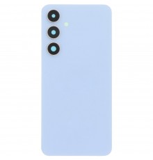 Задняя панель корпуса для Samsung S721 Galaxy S24 FE, голубая (Blue), Copy + стекло камеры
