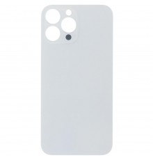Задняя панель корпуса для iPhone 13 Pro Max, серебристая, белая, не нужно снимать стекло камеры, Original (PRC), Silver, big hole