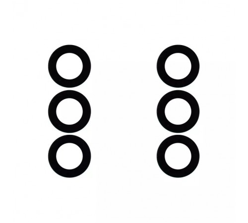 Скло камери для Samsung A136 Galaxy A13 5G, чорне, без рамки, комплект 3 шт.