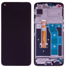 Дисплей для Realme 6, черный,  с рамкой, Original (PRC), p/n: DI0649JN00