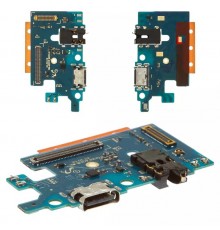 Шлейф для Samsung M317 Galaxy M31s, коннектора зарядки, коннектора навушників, мікрофона, плата зарядки, High Copy