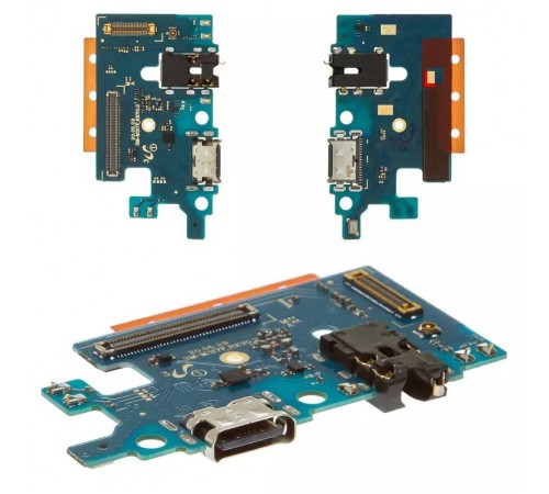 Шлейф для Samsung M317 Galaxy M31s, коннектора зарядки, коннектора навушників, мікрофона, плата зарядки, High Copy