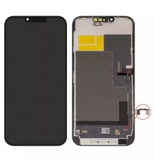 Дисплей для iPhone 13 Pro Max, чорний, з рамкою, High Copy без мікросхеми, (OLED)