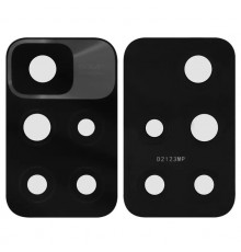 Стекло камеры для Xiaomi Redmi 10 (2021), Redmi 10 (2022), Redmi 10 Prime, Redmi 10 Prime (2022), черное, без рамки