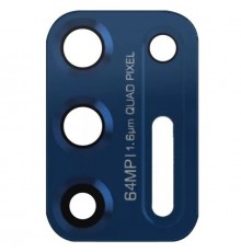 Скло камери для Motorola Moto G9 Plus XT2087-1, синє (Indigo Blue), без рамки