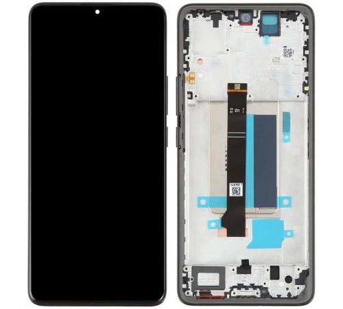Дисплей для Xiaomi Redmi Note 13 Pro Plus, чорний (Midnight Black), з рамкою, Original (PRC), 23090RA98C, 23090RA98G, 23090RA98I