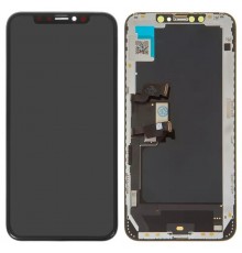 Дисплей для iPhone XS Max, черный, с рамкой, Copy, (OLED), ZY OEM hard