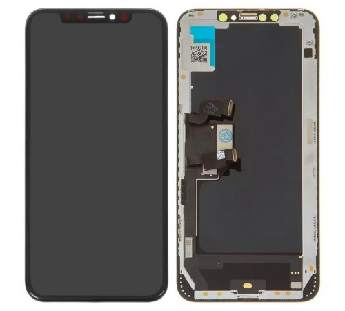 Дисплей для iPhone XS Max, чорний, з рамкою, Copy, (OLED), ZY OEM hard