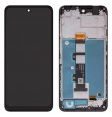 Дисплей для Motorola Moto G22 XT2231, черный, с рамкой, High Copy