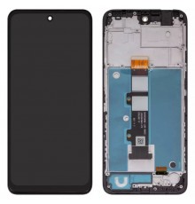 Дисплей для Motorola Moto G22 XT2231, черный, с рамкой, High Copy