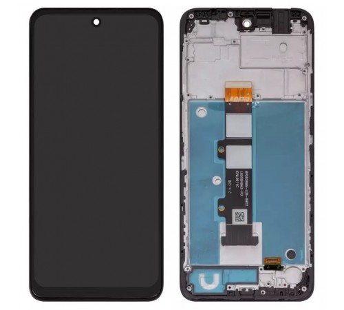 Дисплей для Motorola Moto G22 XT2231, черный, с рамкой, High Copy