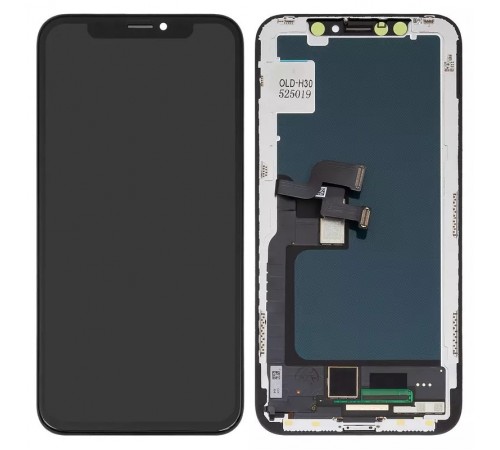 Дисплей для iPhone X, чорний, з рамкою, Copy (TFT), ZY, LTPS