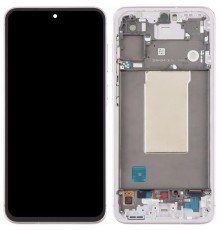 Дисплей для Samsung A566 Galaxy A56, розовый (Pink), с рамкой, Original