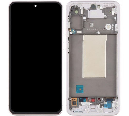 Дисплей для Samsung A566 Galaxy A56, розовый (Pink), с рамкой, Original