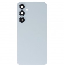 Задняя панель корпуса для Samsung A556 Galaxy A55, белая (Ice Blue) + стекло камеры