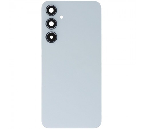 Задняя панель корпуса для Samsung A556 Galaxy A55, белая (Ice Blue) + стекло камеры Задняя панель корпуса для Samsung A556 Galaxy A55, белая (Ice Blue) + стекло камеры