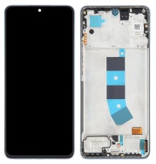 Дисплей для Xiaomi Redmi Note 13 4G, синий (Ice Blue), с рамкой, Original (PRC) (переклеено стекло)