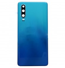 Задняя панель корпуса для Huawei P30, синяя (Aurora) + стекло камеры