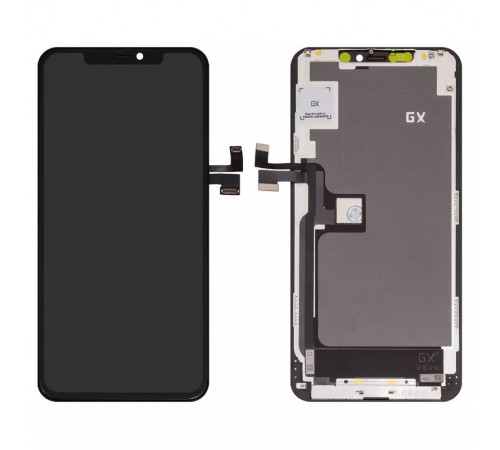 Дисплей для iPhone 11 Pro Max, чорний, з рамкою, Copy (TFT), GX 